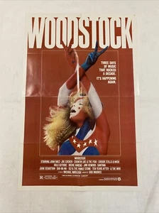 UNBENUTZT 1979 WOODSTOCK ORIGINAL 27x41 FILMPLAKAT JIMI HENDRIX NIEDRIGER PREIS! - Bild 1 von 6
