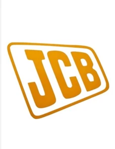JCB Logo Aufkleber Aufkleber x2 Bagger Anhänger Gabelstapler Auto Van Fenster Werkzeugkasten - Bild 1 von 4