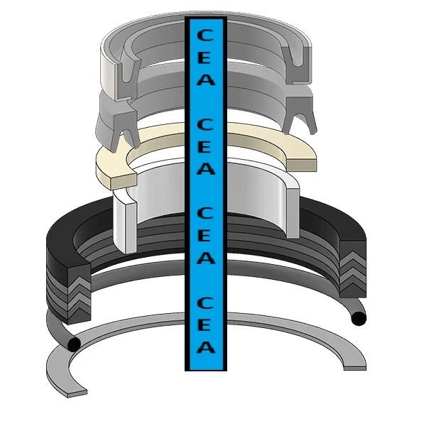 Kit de sello de cilindro de pluma retroexcavadora G105528 para estuche 580B 580C 580F 450 450B 450C Foto 1 de 1
