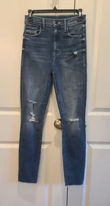 Mother The Swooner Ankle Fray Jeans Size 25 In Weekend Warrior, Distressed - Picture 1 of 18