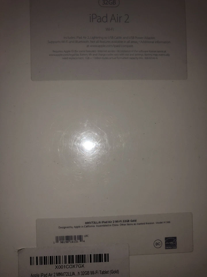 brand new sealed Apple iPad Air 2 32GB, Wi-Fi, 9.7in - Gold - Image 1 of 1