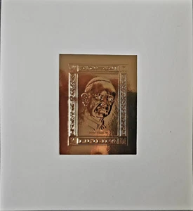 Vereinigte Arabische Emirate - Fujeira postfrisch Papst Paul katholische Kirche Gold Briefmarkenblock - Bild 1 von 5