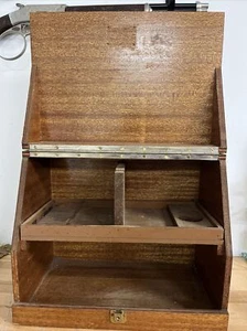 Antique Vintage “Bullseye Box”  Wooden Box - Storage Chest - LOOK - Picture 1 of 12