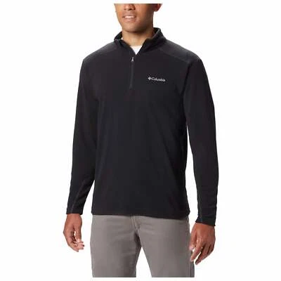 Columbia Mens Klamath Range II Half Zip Fleece Top - Black - Image 1 of 3