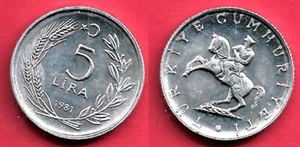 TURQUIE . 5 LIRA 1981 . FDC / UNC - Imagen 1 de 2