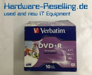 Verbatim DVD+R 4,7 GB 16x 120min Stampabile Imprimable 9 Unità - Afbeelding 1 van 2