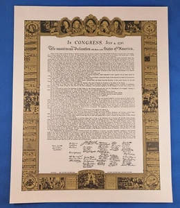 In CONGRESS July 4th 1776 Print 1964 - Picture 1 of 2