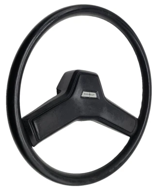 1984-1991 Chevrolet Chevy Van G10 G20 G30 Steering Wheel Black w/ Horn Pad OEM - Image 1 of 4
