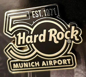 MUNICH AIRPORT 50th ANNIVERSARY BLACK LOGO SERIES 2021 Hard Rock Cafe PIN LE - Bild 1 von 1