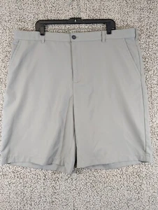 Izod Performance Golf Shorts Men’s Waist Size 42  Solid Gray Flat Front Bottoms - Picture 1 of 8