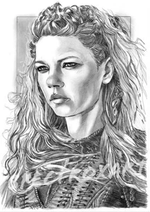 WIKINGER ORIGINAL KUNST "Lagertha" von Spectroxart - Bild 1 von 1
