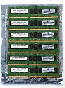 MICRON MT18JSF25672PDZ 6x 2GB (12GB SET) 2Rx8 PC3 10600R 9 10 B0 DDR3 SERVER RAM - Picture 1 of 1