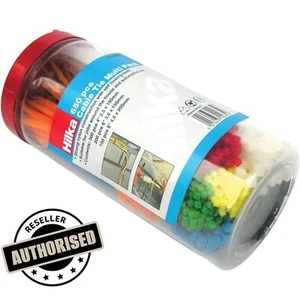 Hilka 79300650 Mehrfarbig Nylonschnur Kabelbinder 650 Stück Multipack - Bild 1 von 1