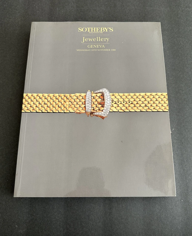 Sotheby’s Auction Catalogue - Magnificent Jewels Geneva November 16 , 1988 - Image 1 of 4