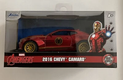 Jada Toys Hollywood Rides, Diecast, Marvel Avengers 2016 Chevy Camaro Ironman - Image 1 of 4