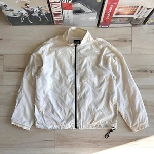 CHAQUETA CORTAVIENTOS VINTAGE AÑOS 90 GAP CREMALLERA BLANCA TALLA L - Imagen 1 de 16