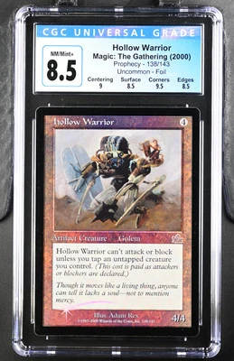 HOLLOW WARRIOR Prophecy Foil U CGC 8.5 Q++ MTG [Nostalgium] - Image 1 of 2