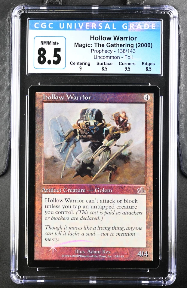HOLLOW WARRIOR Prophecy Foil U CGC 8.5 Q++ MTG [Nostalgium] - Image 1 of 2