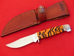 RARE Case XX USA Hunter Bengal Tiger Stripe 678 3-1/2 Fixed Blade Messer neuwertig - Bild 1 von 5