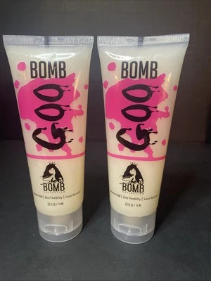 2 Piezas Bomb Goo Extreme Hold para Pelucas Extensiones y Natural 2.5 OZ NUEVO Foto 1 de 2