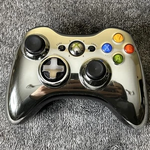 Microsoft XBOX360 Wireless Controller SE Special Edition Chrome Silber - Getestet - Bild 1 von 8