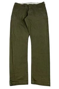 Polo Ralph Lauren Selvedge Chino Brown 100% Cotton Twill Limited Run 32x32 - Picture 1 of 16