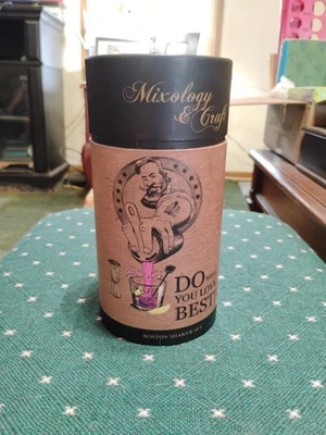 Juego de coctelera Mixology & Craft Boston plateada excelente estado sin usar único 2-3 porciones Foto 1 de 4