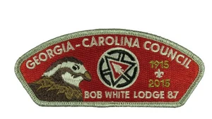Bob White Lodge 87 Georgia - Carolina Augusta, GA 2015 CSP SMY Bdr - Bild 1 von 2