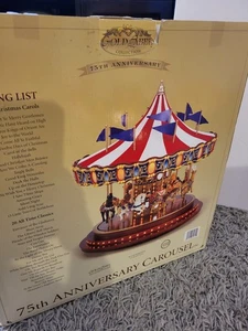 🔥🔥 Mr Christmas Musical Carousel 75th Anniversary Gold Label Works RARE MINT - Picture 1 of 24