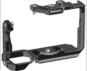 Camera Cage for Sony FX30/FX3, NATO Rail, ARRI 3/8" Positioning Holes, 1/4" Thre - Picture 1 of 6