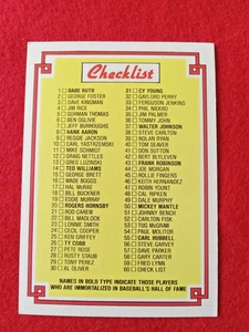 1984 DONRUSS GRAND CHAMPION BB #1 3"×5" Card#60 Checklist   NRMT/MT - Picture 1 of 3