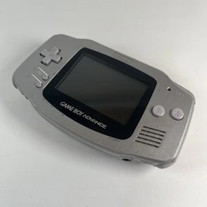 Platinum Nintendo Game Boy Advance Console Silver - Tested Working - Picture 1 of 8