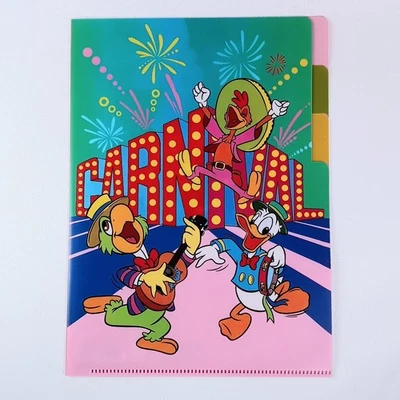 Donald Duck - Disney Retro Art Collection 1983 Carnival 3-pocket Clear File - Bild 1 von 4