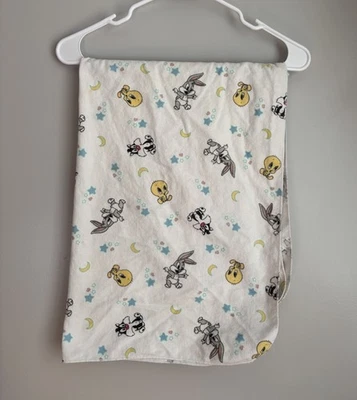 Manta de Recepción Vintage Baby Looney Tunes Franela Piolín Bichos Conejo Silvestre Foto 1 de 3