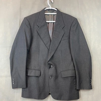 Givenchy Monsieur Blazer Men 42R Gray Classic Fit 2-Button Made USA Luxury - Image 1 of 4