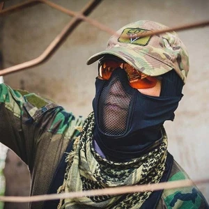 Tactical Operators Balaclava Steel Mesh Face Mask Shield Airsoft Paintballing - Picture 1 of 19
