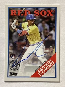 2023 Topps 1988 Topps Baseball Auto #88BA-JD Jeter Downs RC Red Sox - Picture 1 of 2