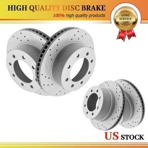 Front Rear Disc Brake Rotors for Dodge Ram 2500 Ram 3500 Ram 1500 2006 2007 2008 - Picture 1 of 6