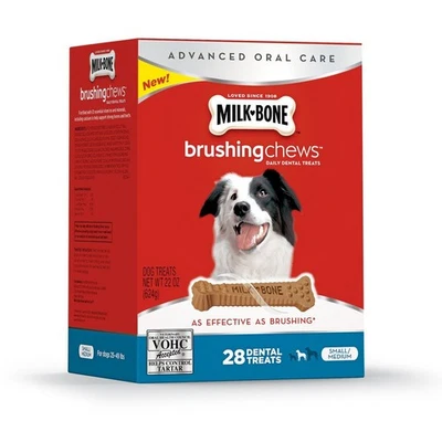 Brushing Chews Daily Dental Treats - Small/Medium Value Pack, 22 Ounce - 28 B... - Image 1 of 4