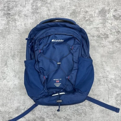 Eurohike Metropolis 33L Backpack Daysack Laptop Sleeve Hiking Rucksack Blue - Image 1 of 4