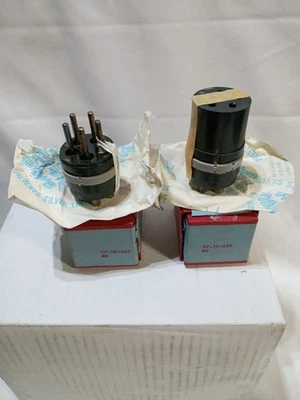 Pyle ZP-16-16S, ZP-16-16P Silver Plated 5 Pin Connectors Receptacle Audio Music - Image 1 of 4