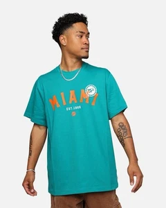 NEU Nike Herren Large Miami Dolphins Rewind Spruch T-Shirt - Karneval - Bild 1 von 8