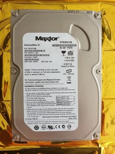 FESTPLATTE MAXTOR DIAMONDMAX 21 STM380215A 80GB 7200U/min 2MB ATA II 3.5'' - Bild 1 von 3