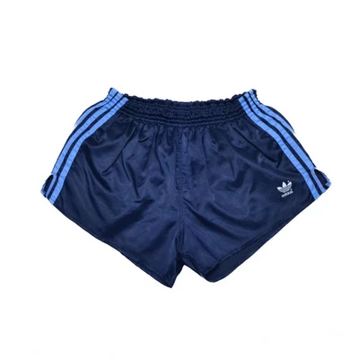 Vintage Adidas Shiny Nylon Glanz Sprinter Running Shorts Size D 7 L  West German - Image 1 of 4