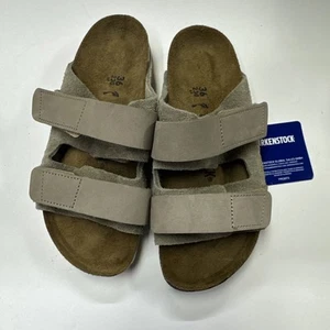 Sandali Birkenstock Uji nabuk/camoscio slide EU 36 US 6 nuovi senza scatola. - Foto 1 di 7