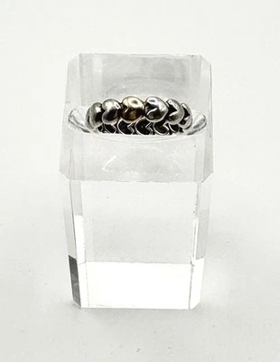 Pandora Heart Ring sterling silver with a 14ct gold heart - Image 1 of 4