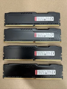 Kingston HyperX Fury 16GB (4x4GB) DDR4 2400Mhz RAM HX424C15FBK2/8 - Picture 1 of 2