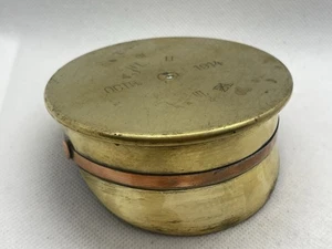 Grabenkunst Offiziersmütze. WK1 Messing Shell 1914 - Bild 1 von 8