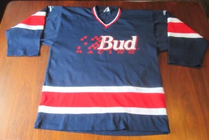 Vintage Bud Racing #25 Ken Schrader NASCAR Hockey Trikot 2XL US MADE BUDWEISER - Bild 1 von 8