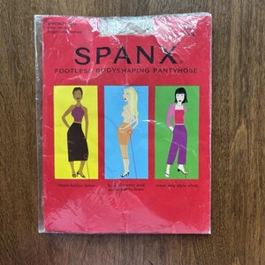 Spanx Footless Body Shaping Pantyhose Size E 180-265 lbs. Nude - NIP - Picture 1 of 3